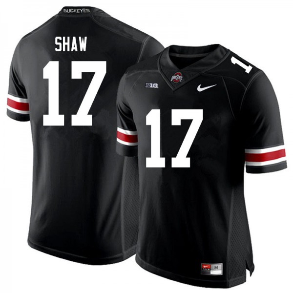 Ohio State Buckeyes #17 Bryson Shaw Men Stitch Jersey Black